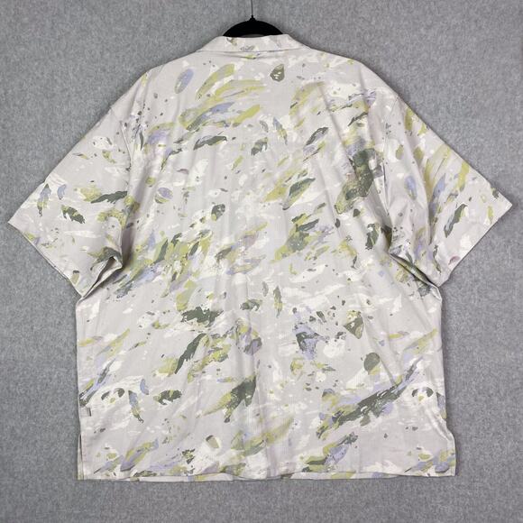 Lululemon XXL Airing Easy Camp Collar Shirt Variegated Bloom Finch Yellow Multi - Picture 4 of 5